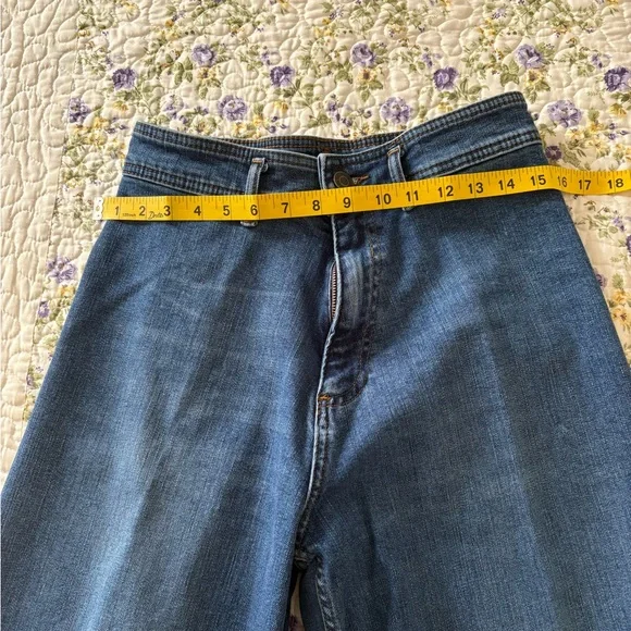 Zara Dark Blue Flare Jeans - Picture 3 of 5